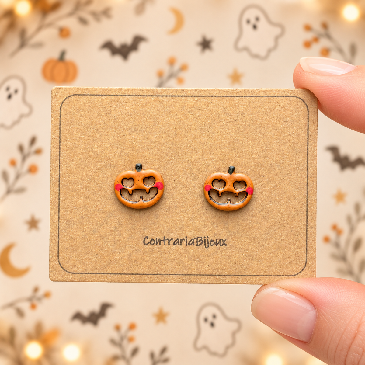 Orecchini zucca - Halloween