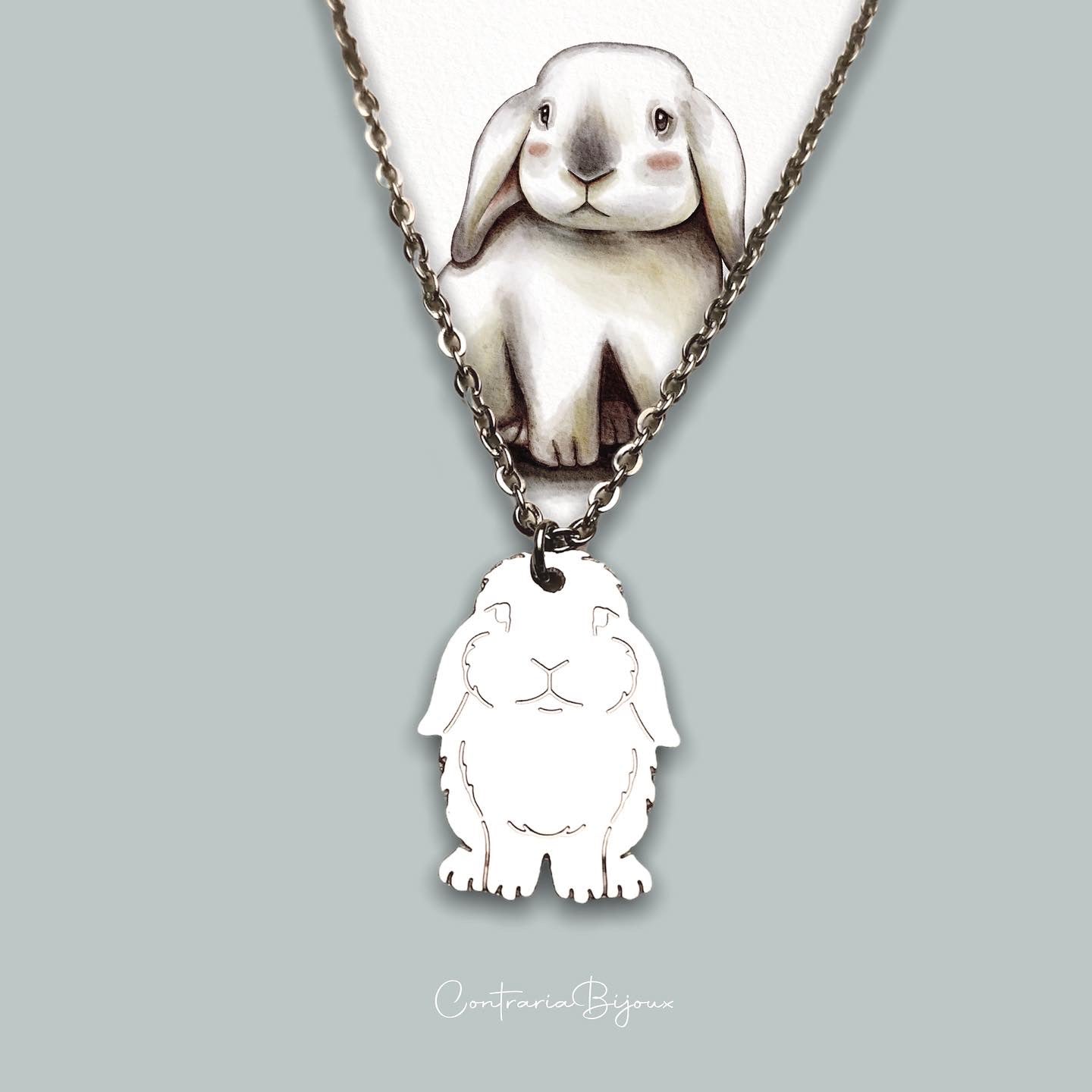 Collana coniglio Ariete - ContrariaBijoux
