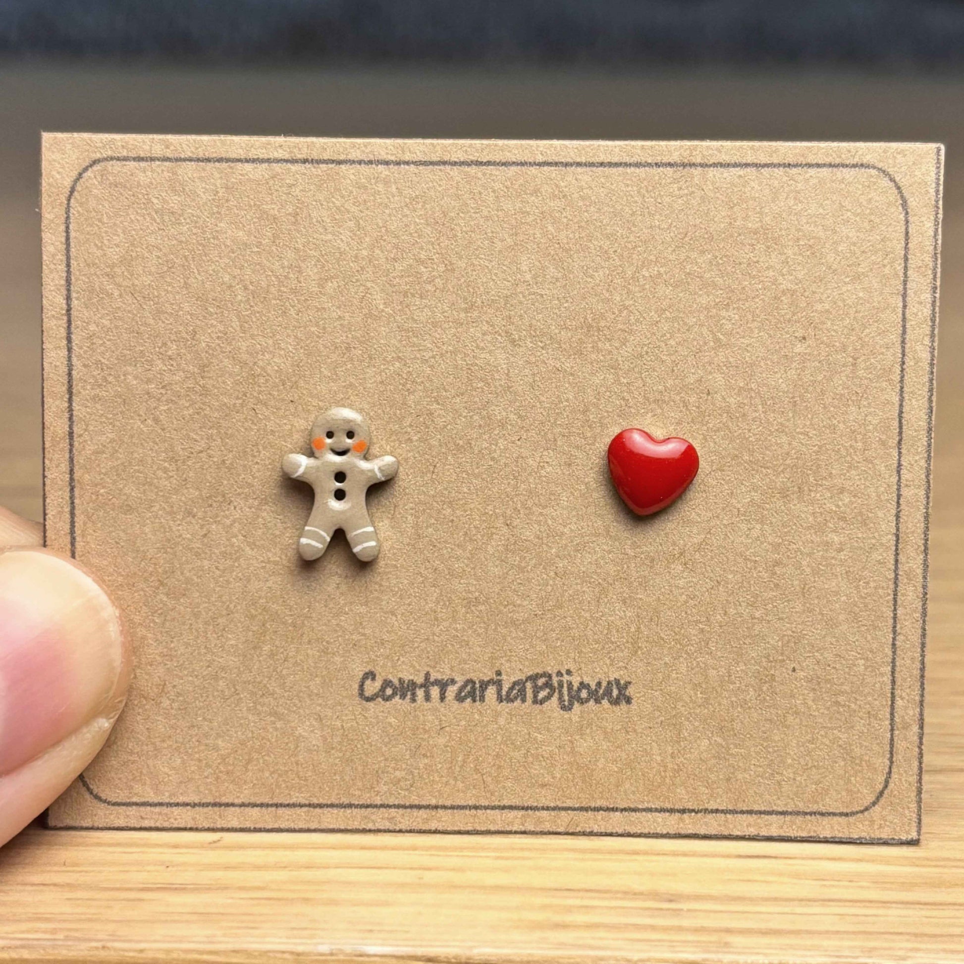 Orecchini zenzi / omino di Pan di Zenzero