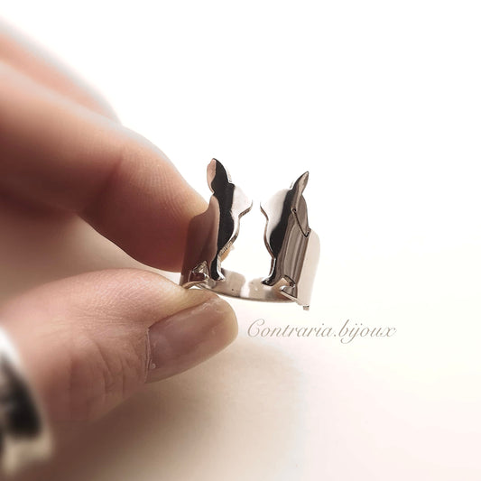 Anello Conigli innamorati - ContrariaBijoux