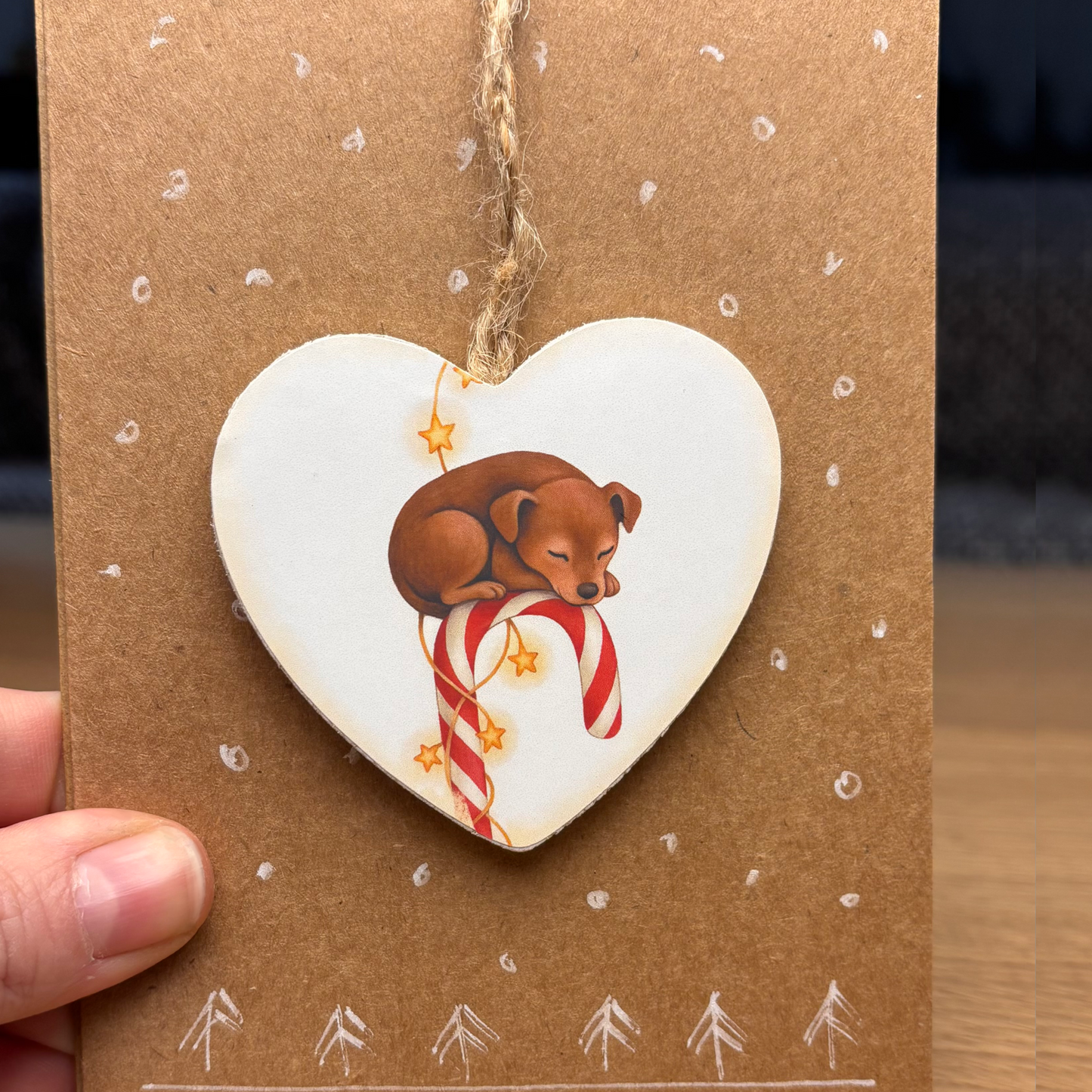 Decorazione Natalizia Cagnolino