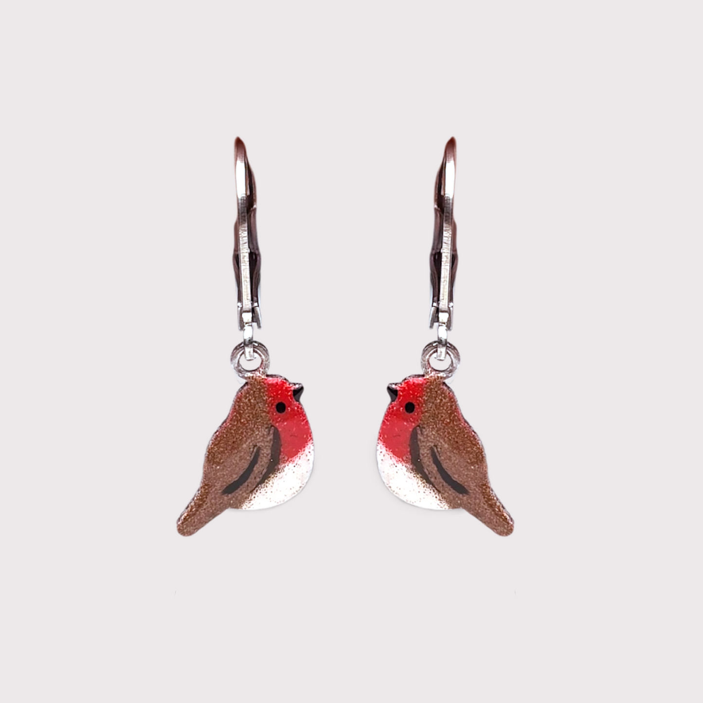Orecchini pettirosso pendenti - ContrariaBijoux