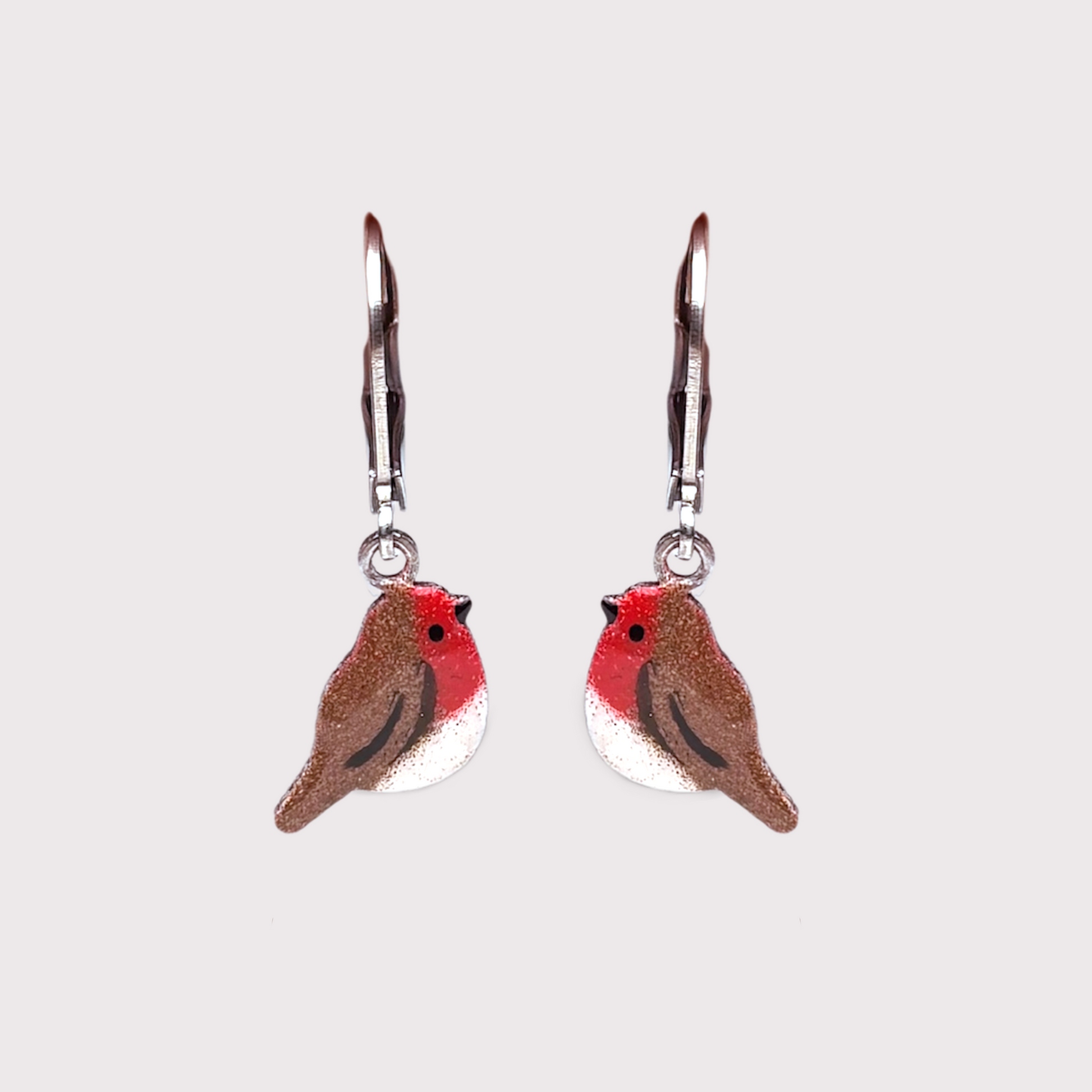 Orecchini pettirosso pendenti - ContrariaBijoux