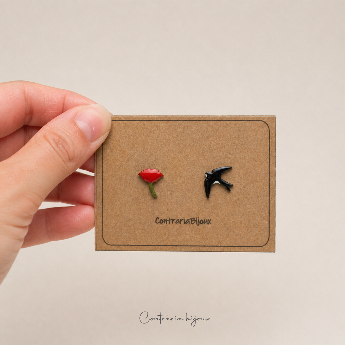 Orecchini papaveri - memoria, amore profondo e libertà - ContrariaBijoux