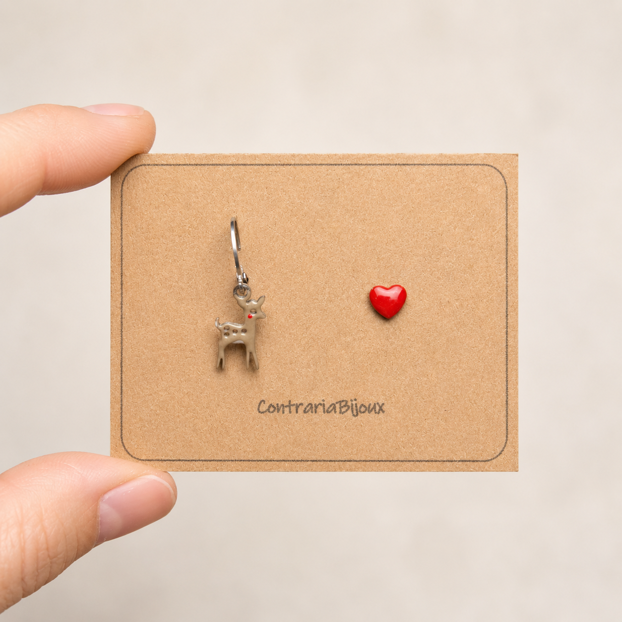 Orecchini Cerbiatto pendente | Gioielli Natura – Contraria Bijoux