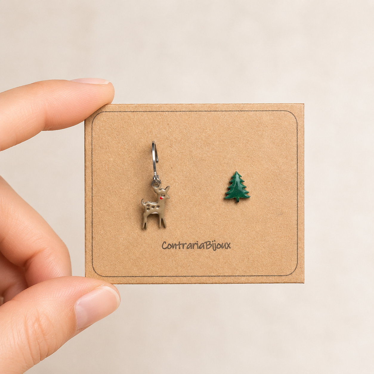Orecchini Cerbiatto pendente | Gioielli Natura – Contraria Bijoux