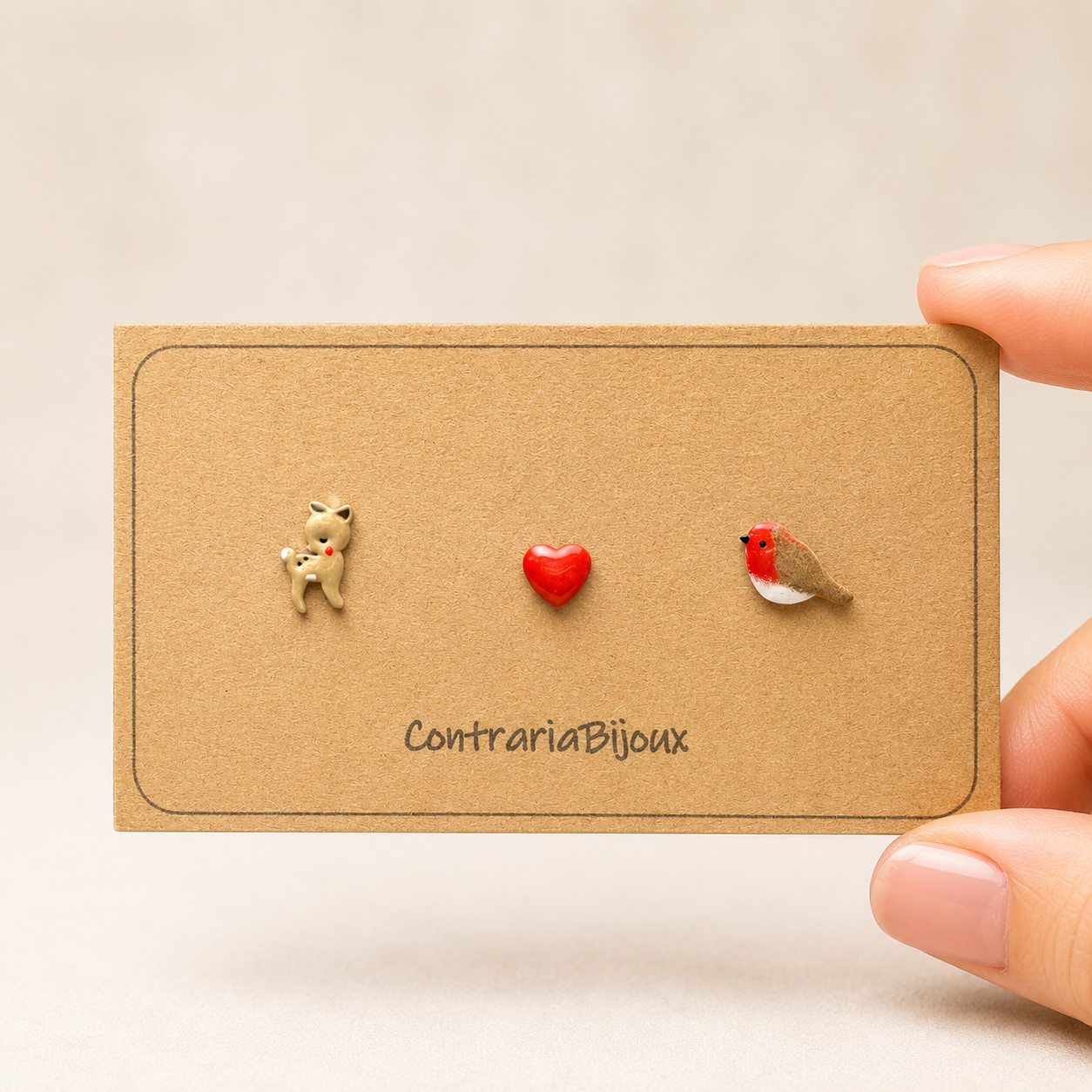 Orecchini Cerbiatto a Lobo | Gioielli Natura – Contraria Bijoux