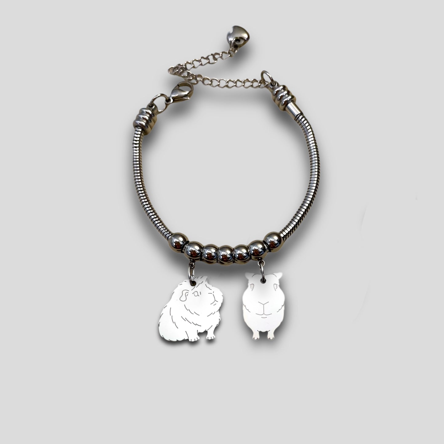 Bracciale con ciondolo Cavia / Porcellino d’india - ContrariaBijoux