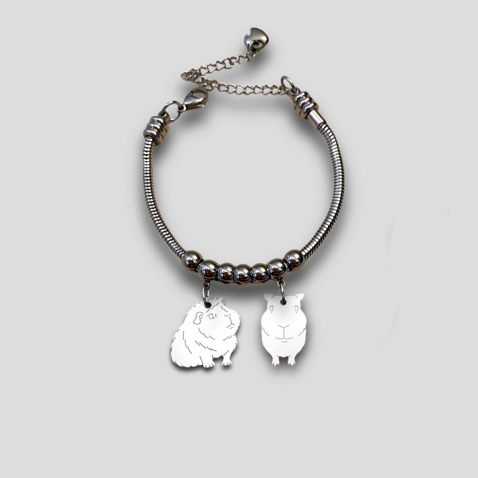 Bracciale con ciondolo Cavia / Porcellino d’india - ContrariaBijoux