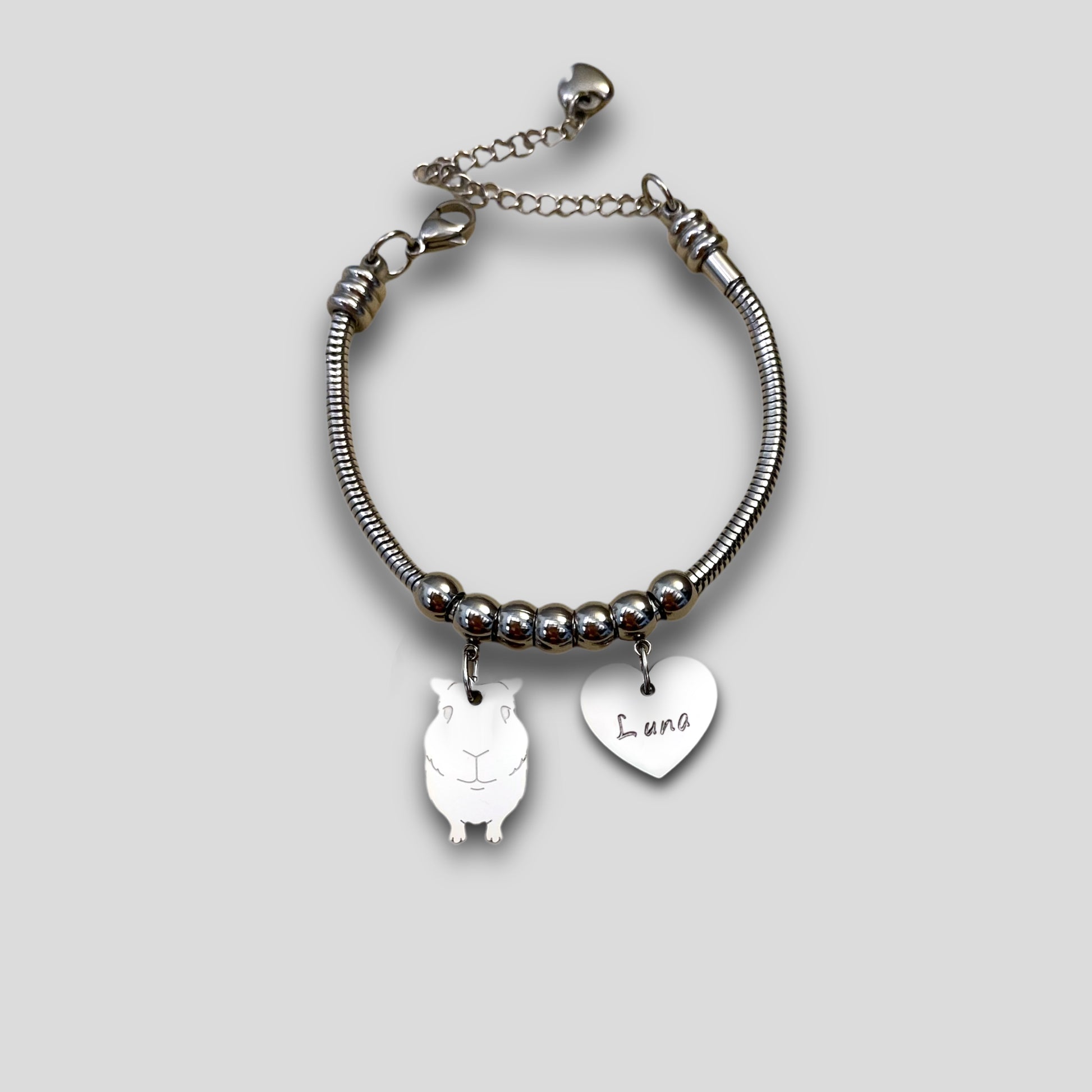 Bracciale con ciondolo Cavia / Porcellino d’india - ContrariaBijoux