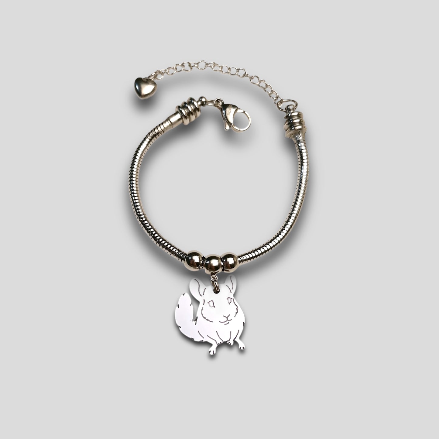 Bracciale Cincillà , ciondolo cincillà - ContrariaBijoux