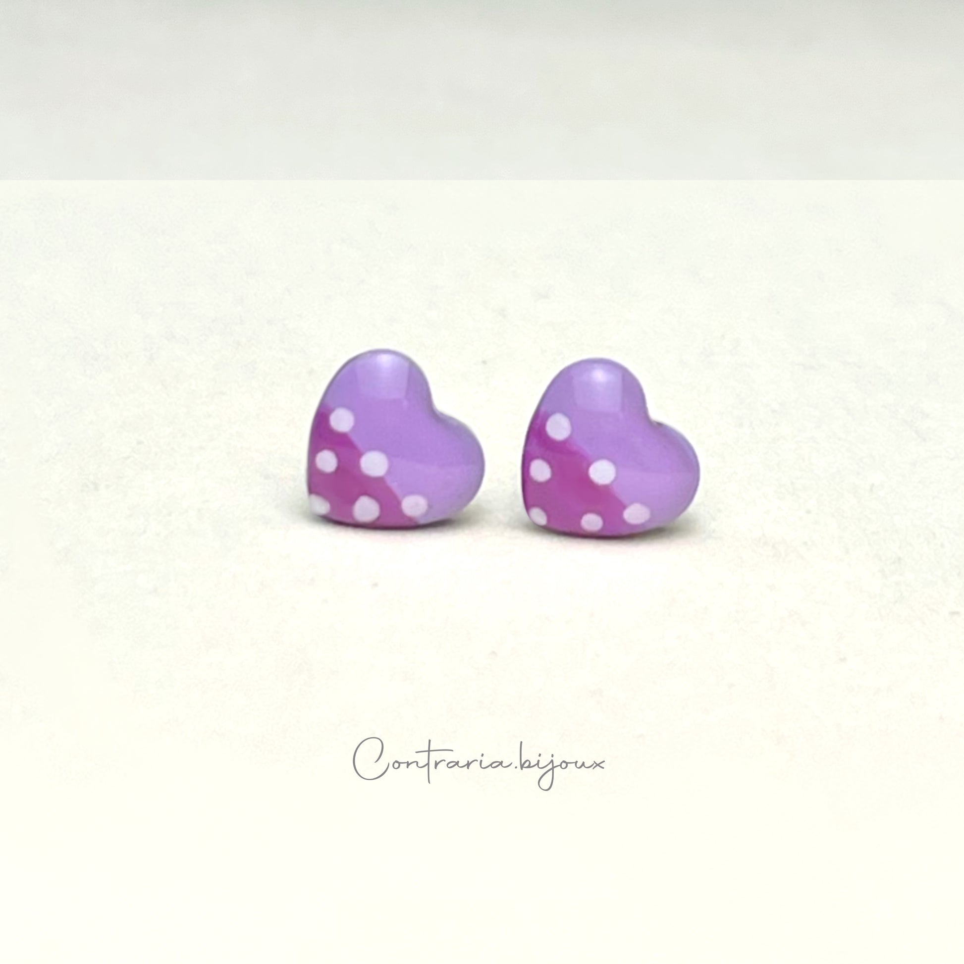 Orecchini cuori / cuore - ContrariaBijoux