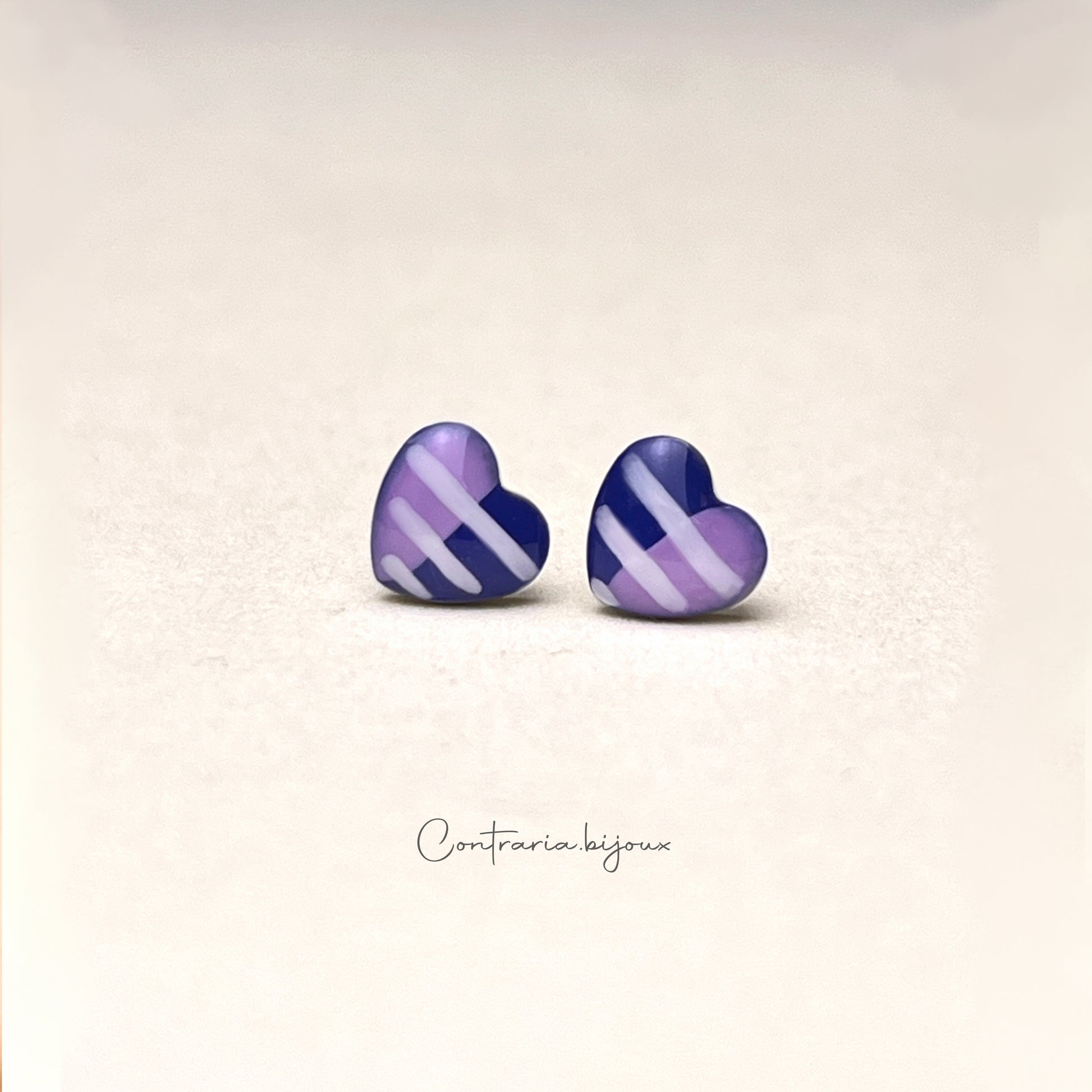 Orecchini cuori / cuore - ContrariaBijoux