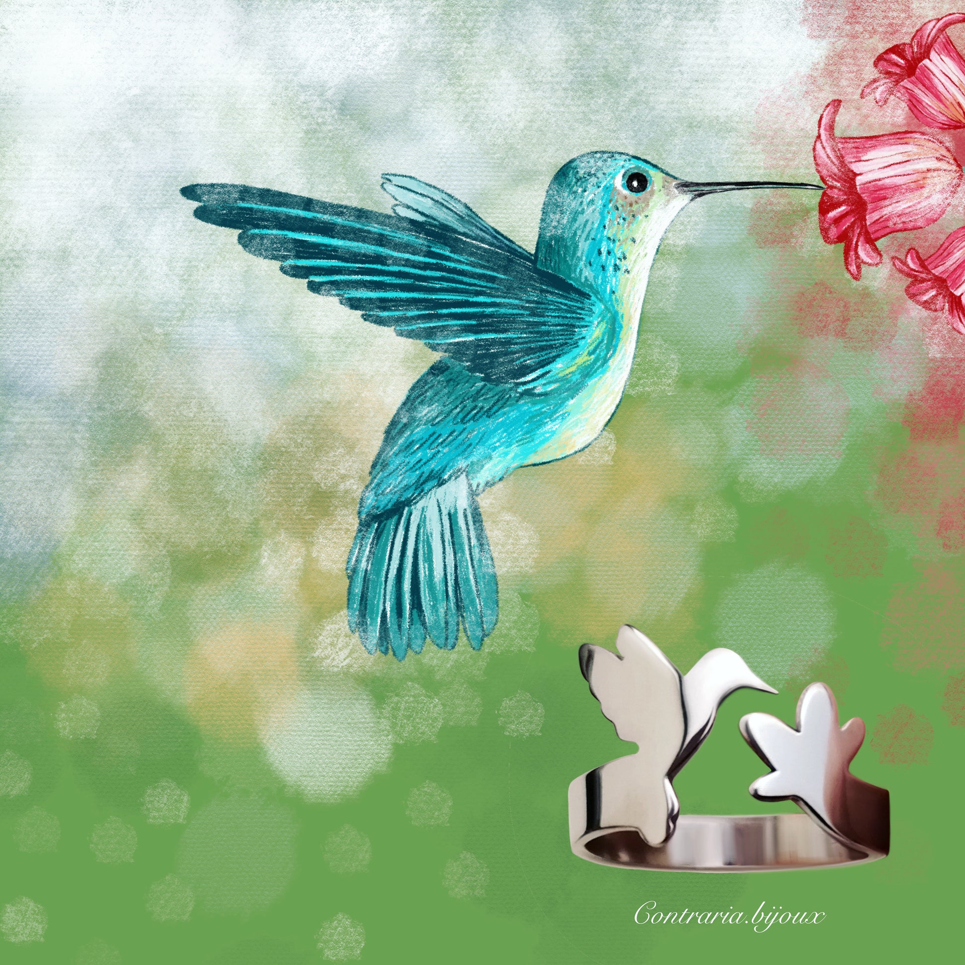 Anello Colibrì - ContrariaBijoux