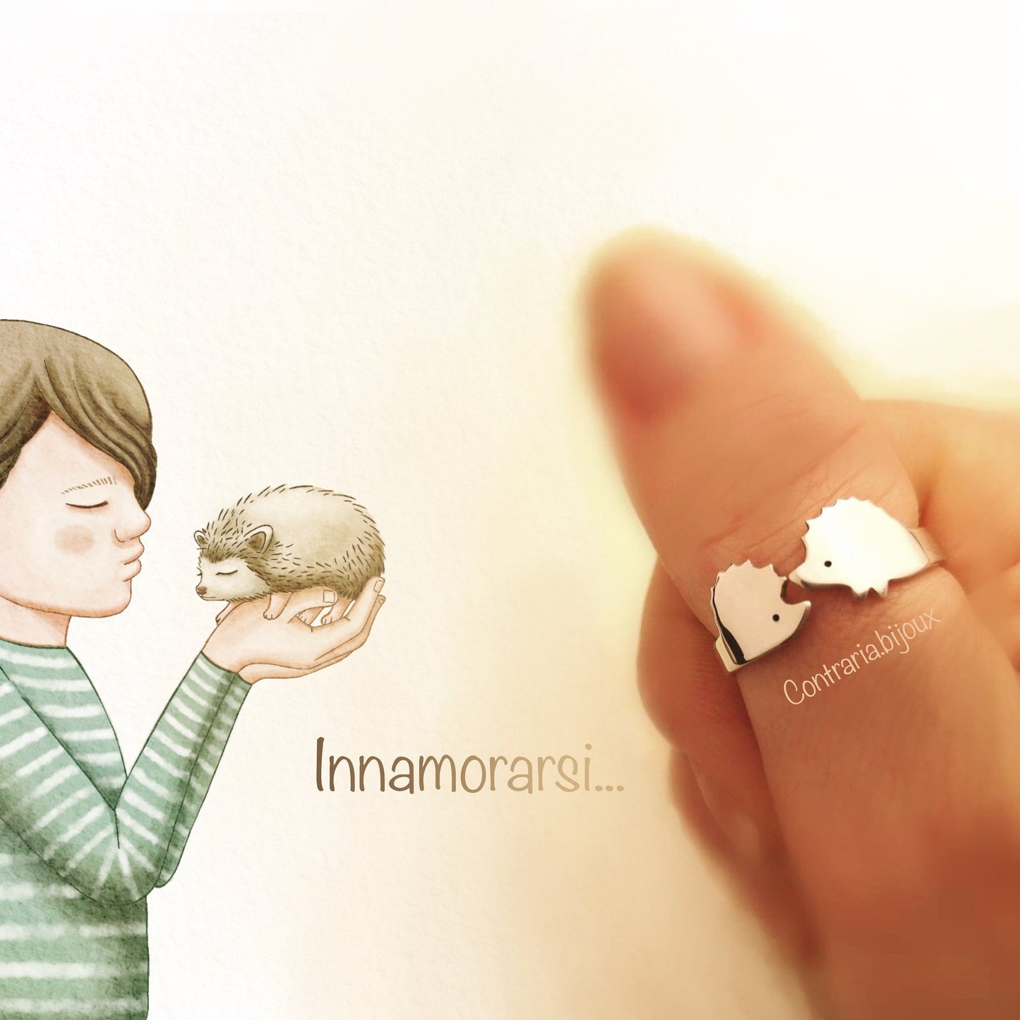 Anello Riccio innamorato - ContrariaBijoux