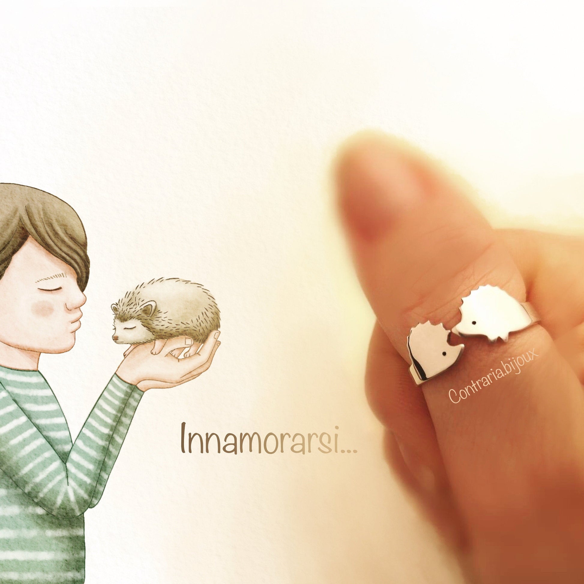 Anello Riccio innamorato - ContrariaBijoux