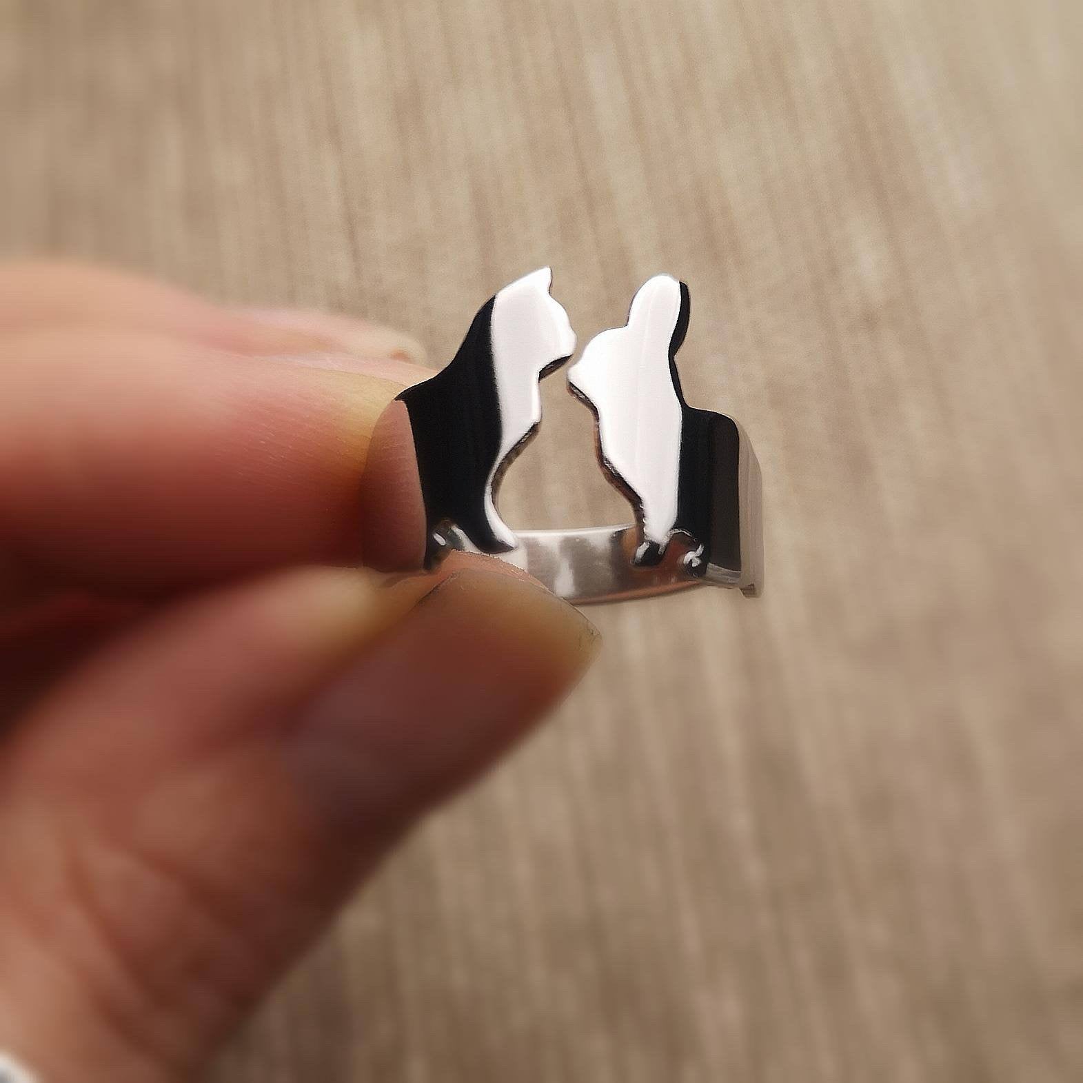 Anello Conigli innamorati - ContrariaBijoux