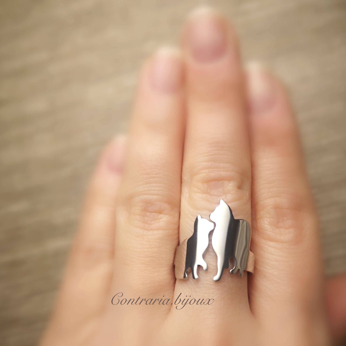 Anello Gatto innamorato