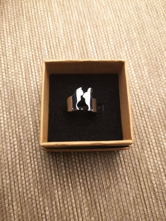 Anello Conigli innamorati - ContrariaBijoux