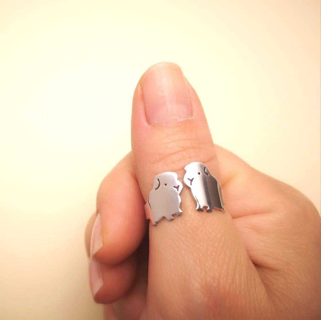 Anello Cavia innamorata - ContrariaBijoux
