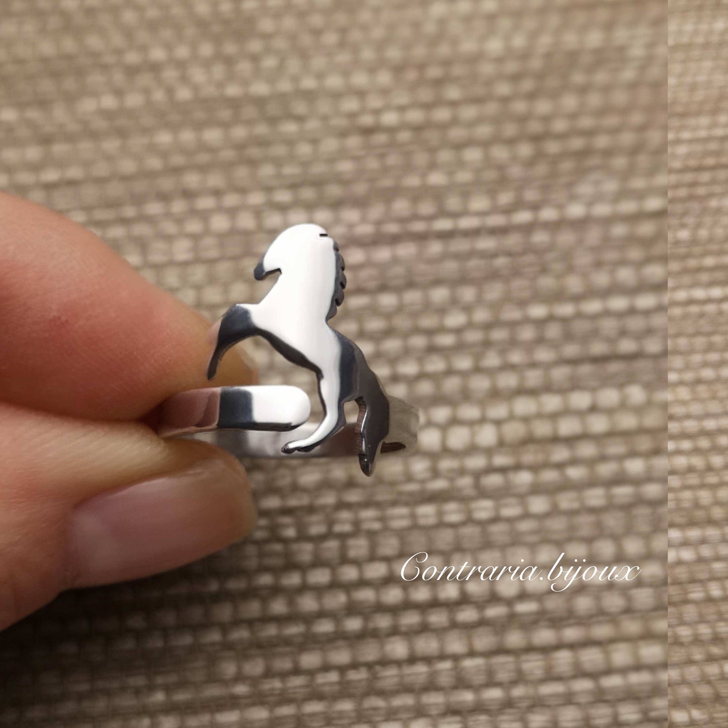 Anello Cavallo personalizzato - ContrariaBijoux
