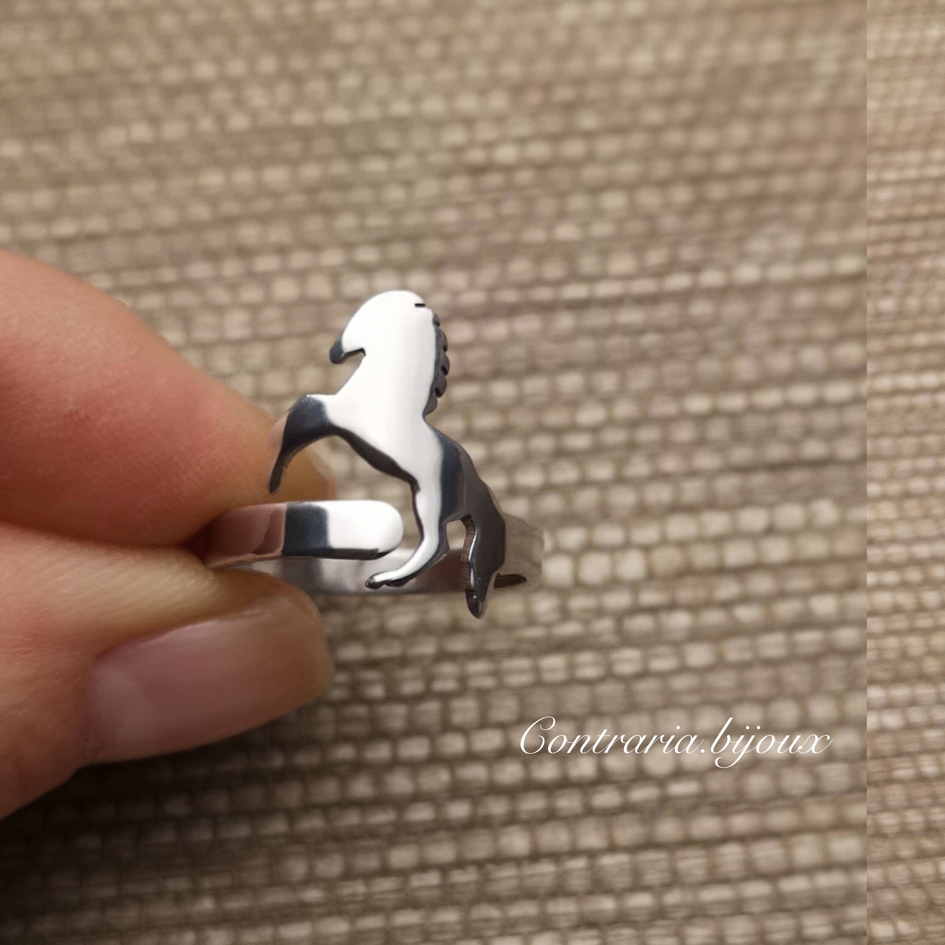 Anello Cavallo personalizzato - ContrariaBijoux