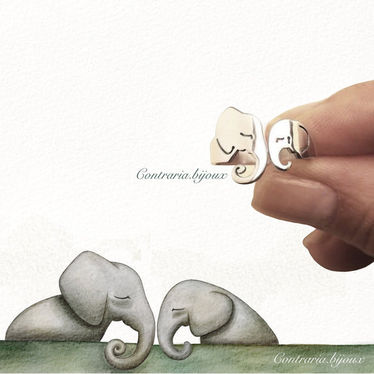 Anello Elefante innamorato - ContrariaBijoux