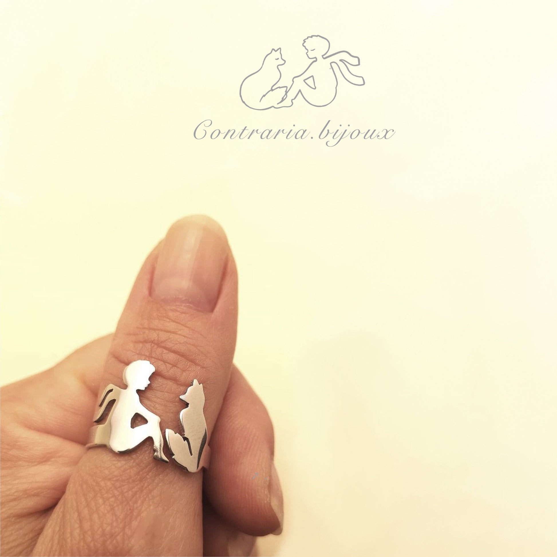 Anello Piccolo Principe e volpe - ContrariaBijoux