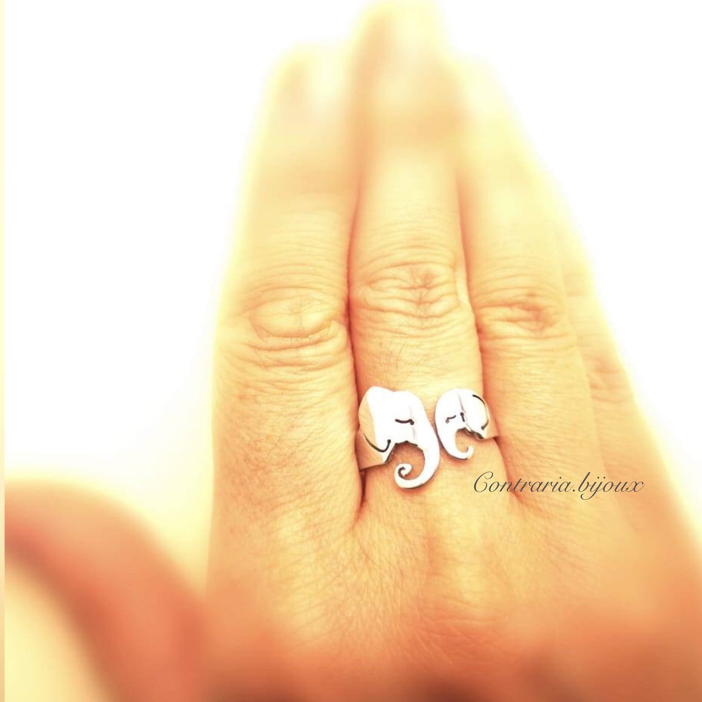 Anello Elefante innamorato - ContrariaBijoux