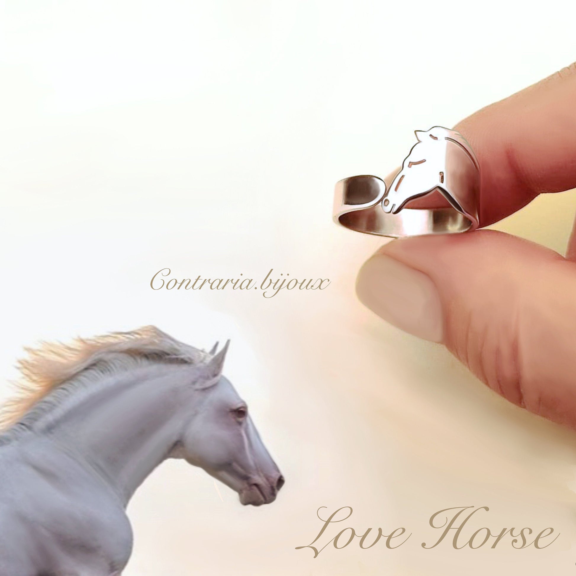 Anello Cavallo personalizzato - ContrariaBijoux