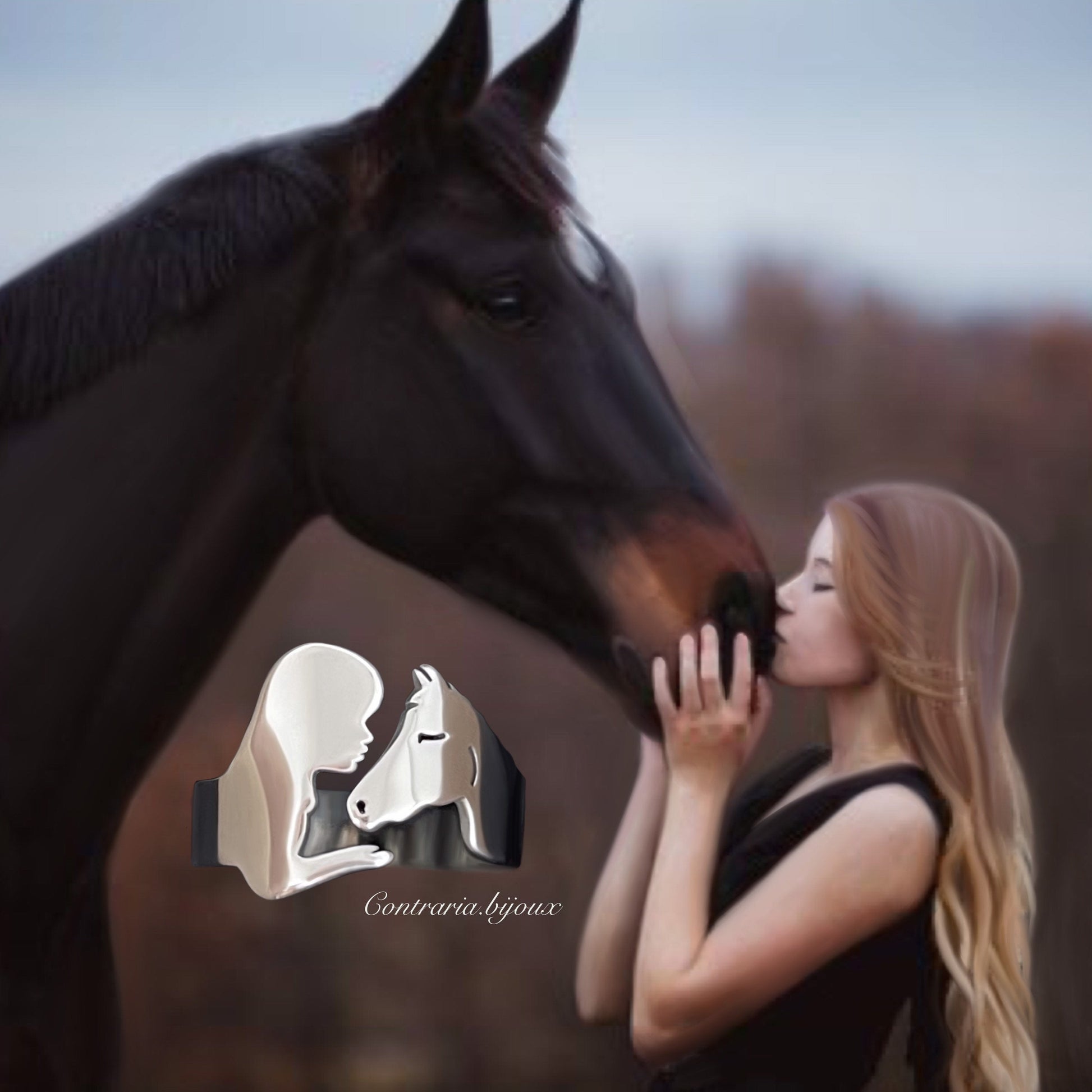 Anello Cavallo personalizzato - ContrariaBijoux