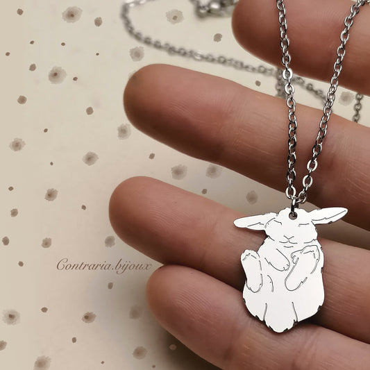 Collana Coniglio Ariete sdraiato - ContrariaBijoux