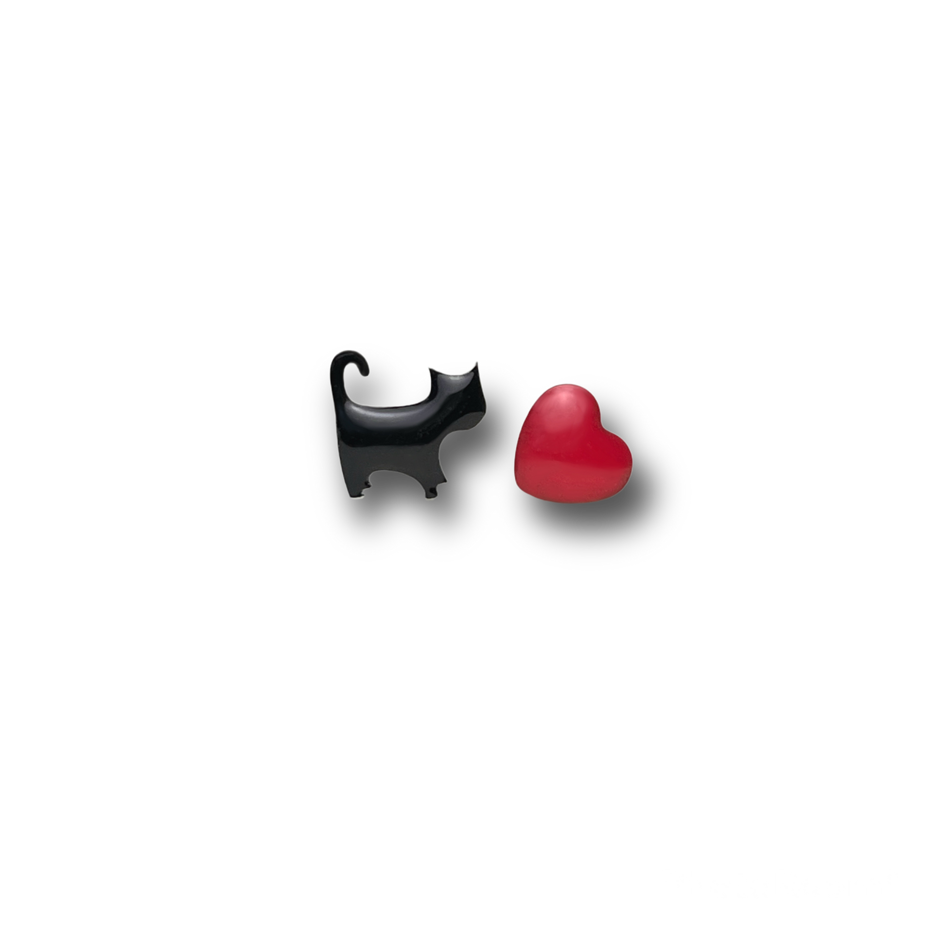 Orecchini cuore e Balena / cuore e uccellino /  cuore e Cane - ContrariaBijoux